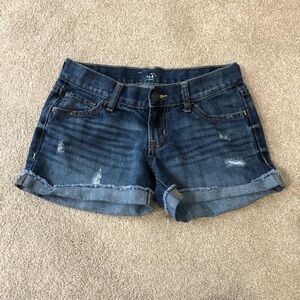 Old Navy Y2K Low Rise Cuffed Denim Shorts Size 0
